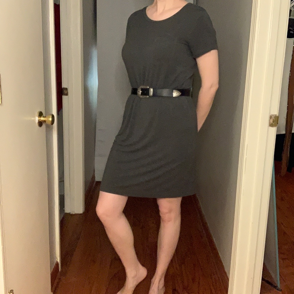 Paraphrase Oversized Soft TShirt Dress with POCKET